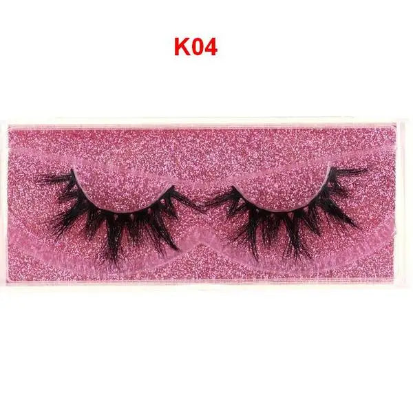 Mink Lashes 3D Mink Eyelashes 100% Cruelty free Lashes Handmade Reusable Natural Eyelashes Popular False Lashes Makeup E1- E13