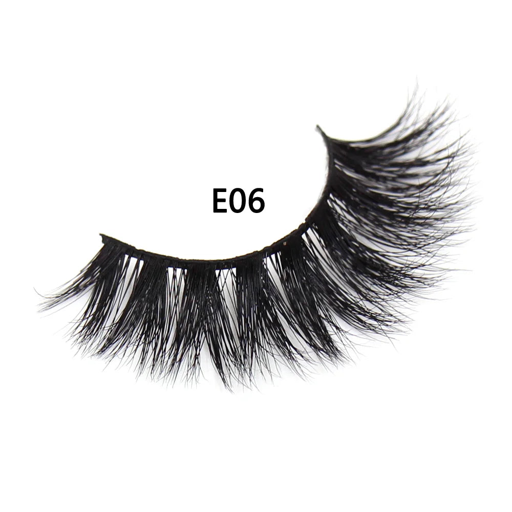 AMAOLASH eyelashes Mink Lashes High Volume Thick False Eyelashes 3D Eyelash Extension Dramatic Soft long lasting Eye Lashes E01