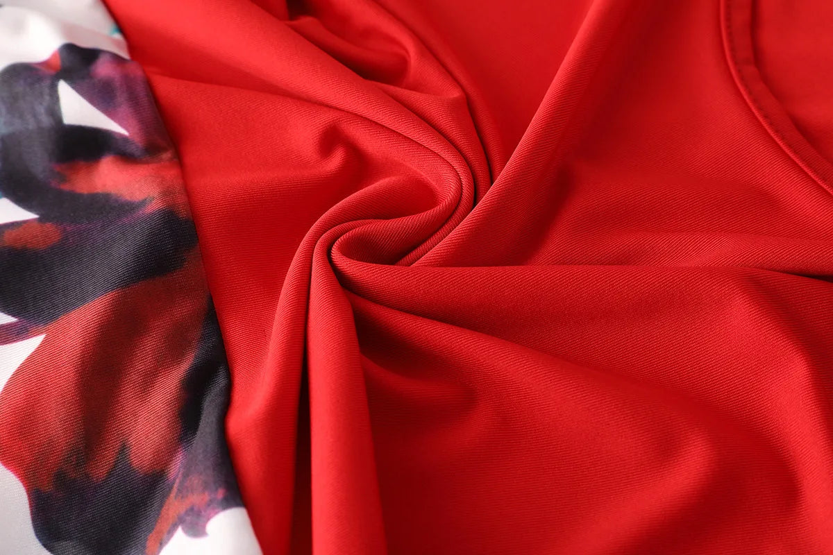 Women's Color Block Bodycon Mini Skirt - Sexy High Waist Floral Print Short Skirt, Tight Clubwear for Party/Night Out