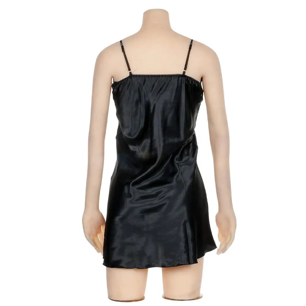 Fashion Ladies Nightdress Lace Women Sexy Babydoll Sleeping Dress Sleepwear Sleeveless