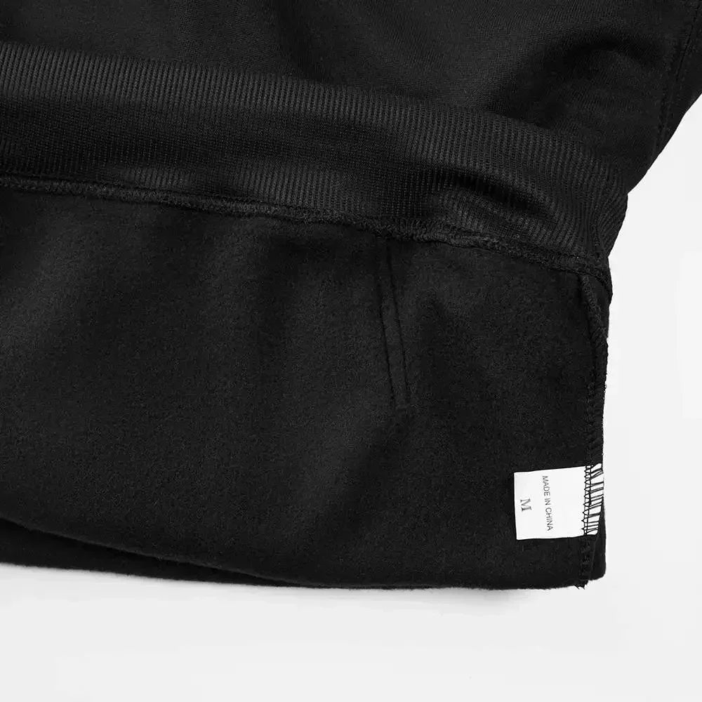 Unisex Graffiti Splatter Print URBAN PULSE 330G Hoodie with Pocket Black White Long Sleeve Casual