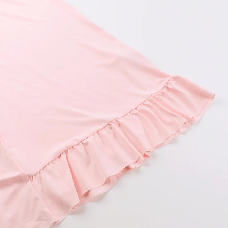 Ladies Summer Ruffle Evening Birthday Party Dress Women Sleeveless Backless Side Slit Long Dresses Clubwear Woman Clothes 2025