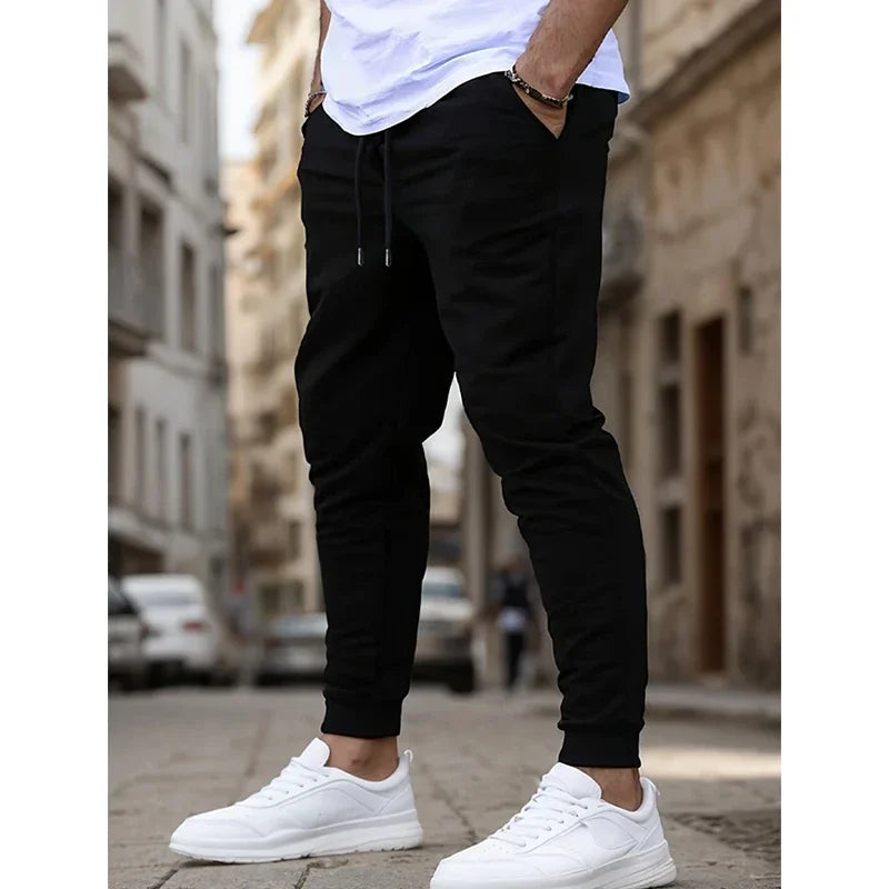 Summer Men's Joggers Ideal for Running Fitness Breathable Sweatpants for Workout Fashion Casual Trousers
