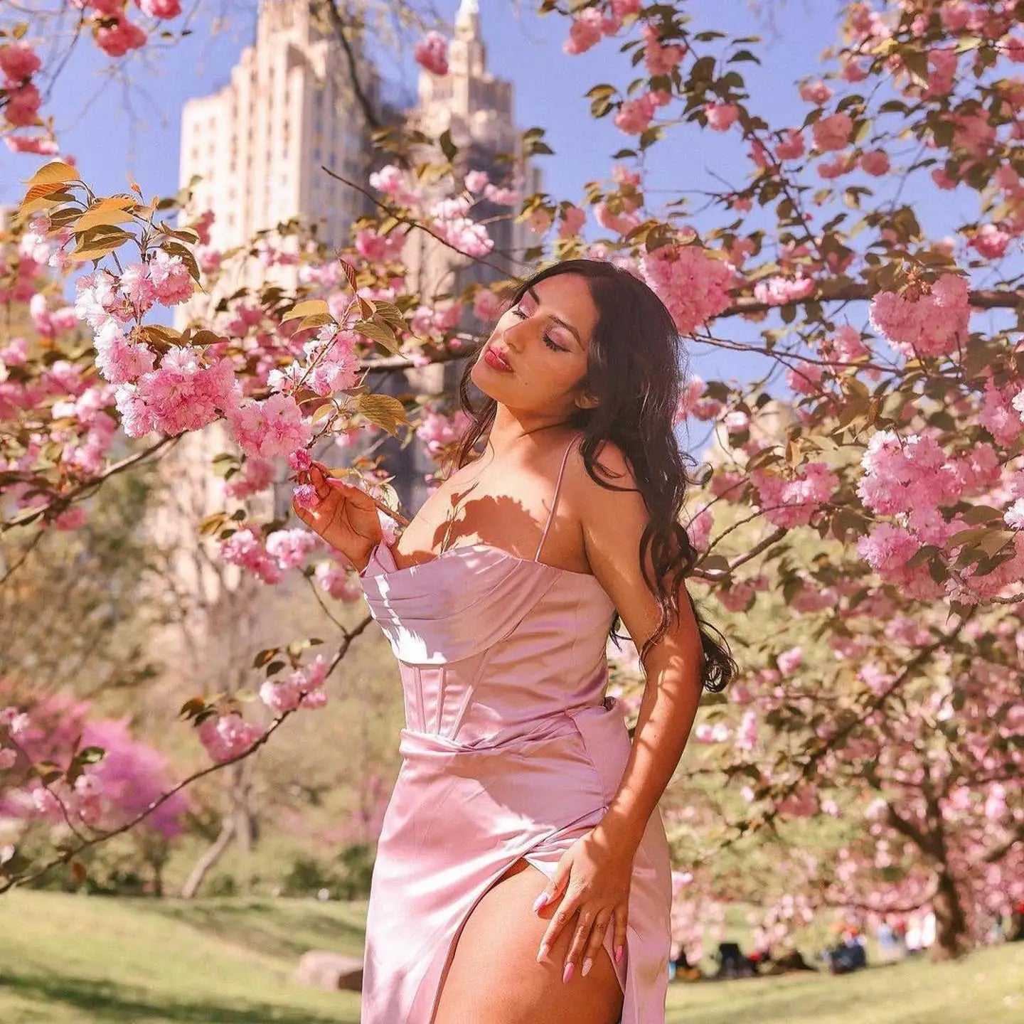 New Summer Prom Dress Women'S Sling Sleeveless Solid Color Dress One Word Neck Slim Fit Open Back Slit Red Sexy Dress