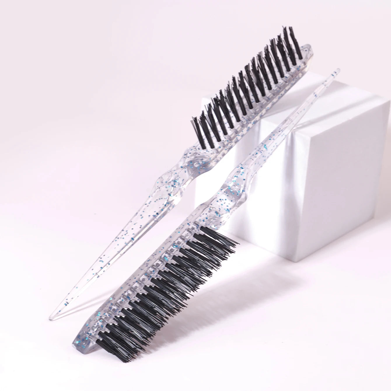 1/2/3pcs tear hair brush, resin shiny tear hair brush, mouse tail comb edge brush，Special for real hair wigs