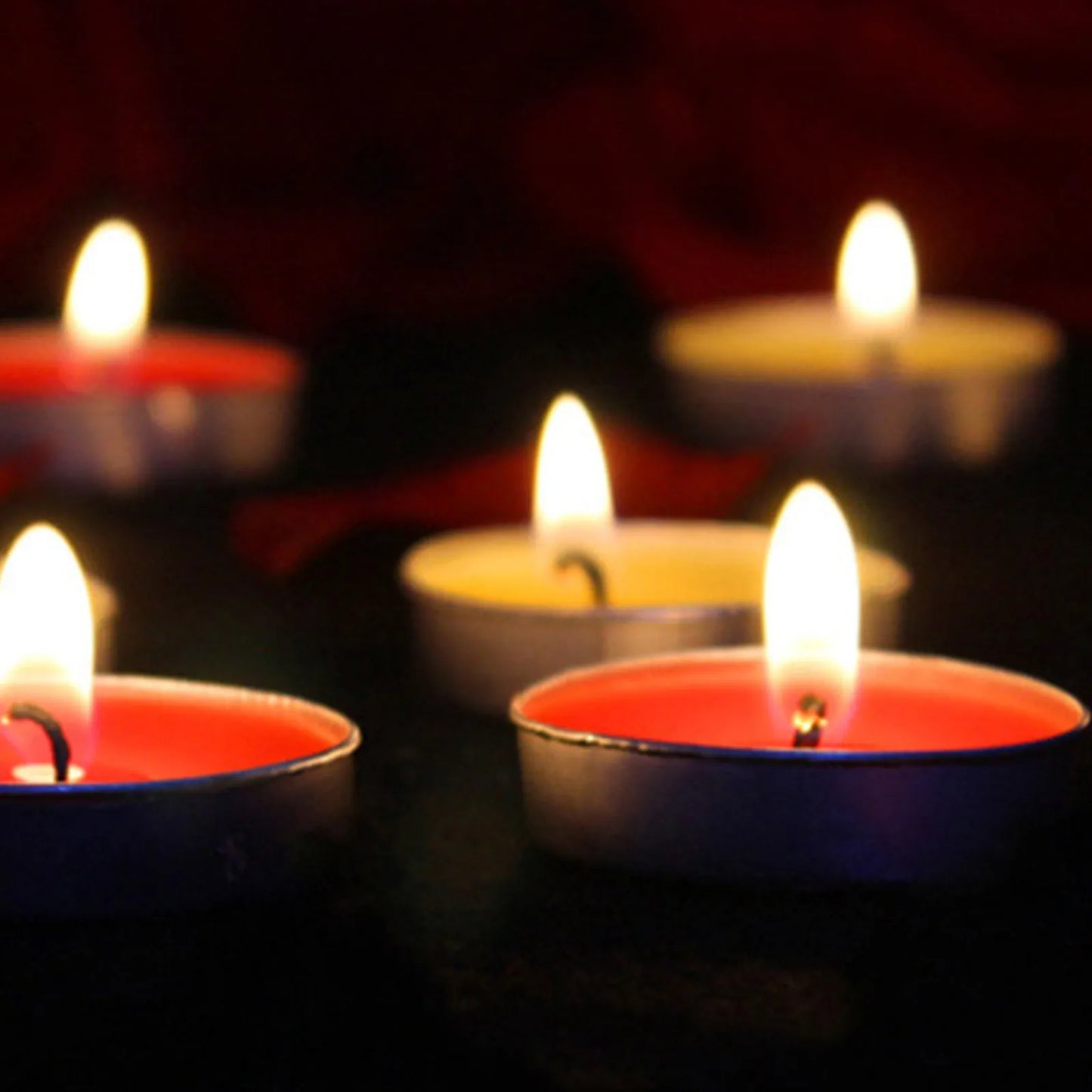 Pack Of 50 Citronella Scented Tea Light Scented Candle Against Insect Candle Scented Light Party Supplies