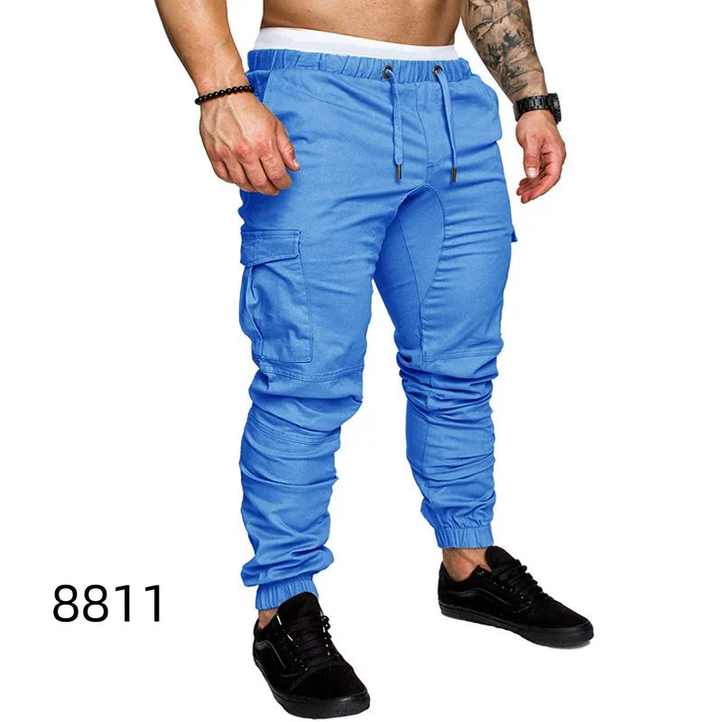 Men's Jogger Sweat Pants Sports Trousers Harem Casual Straight Leg Long Pants Youthful Spring i Color No Brand
