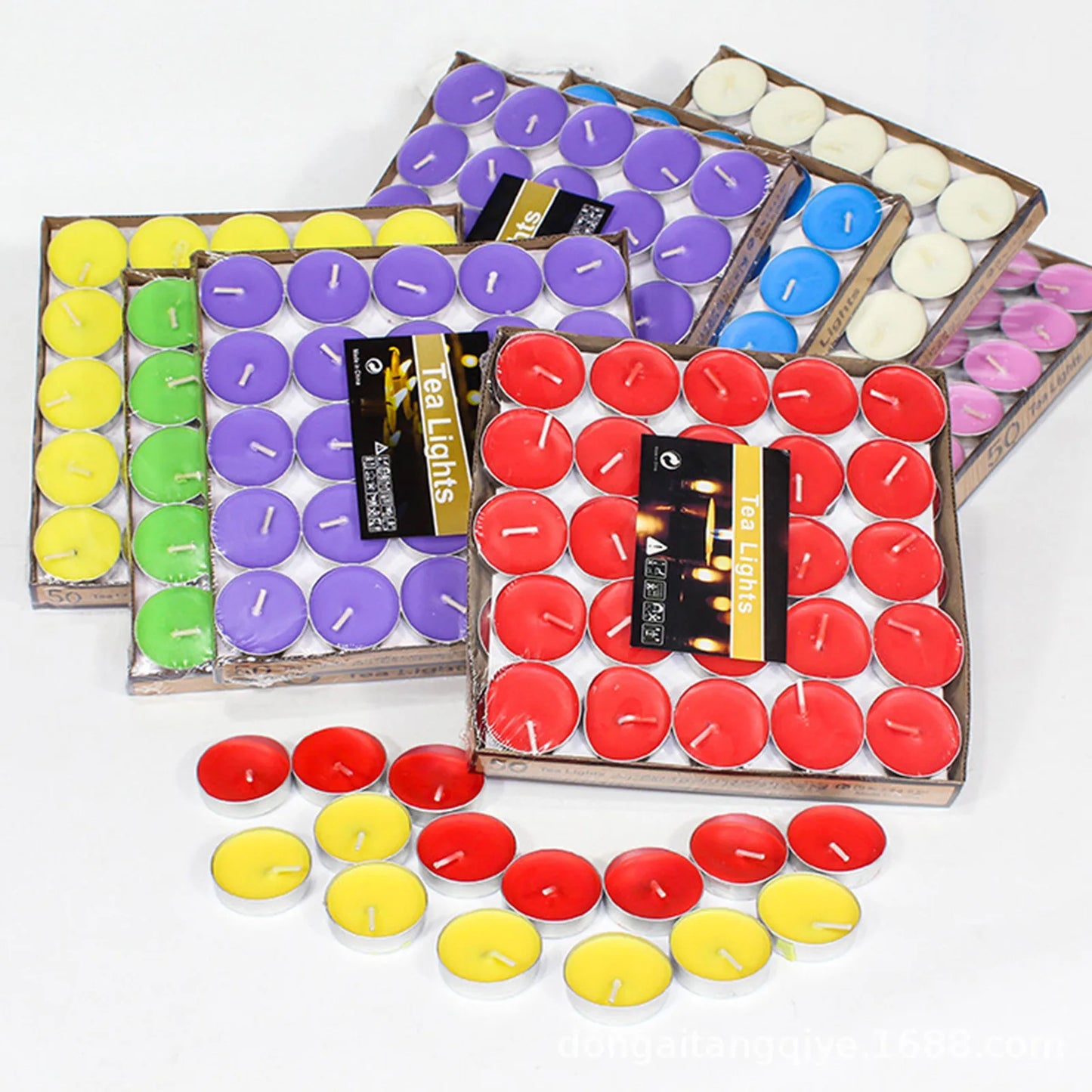 Pack Of 50 Citronella Scented Tea Light Scented Candle Against Insect Candle Scented Light Party Supplies