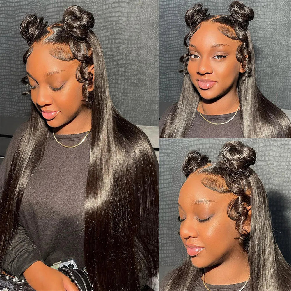 30 32 Inch 13x4 13x6 Straight HD Lace Frontal Human Hair Wigs For Women 5x5 Glueless Hd Lace Front Wig PrePlucked 250% Density