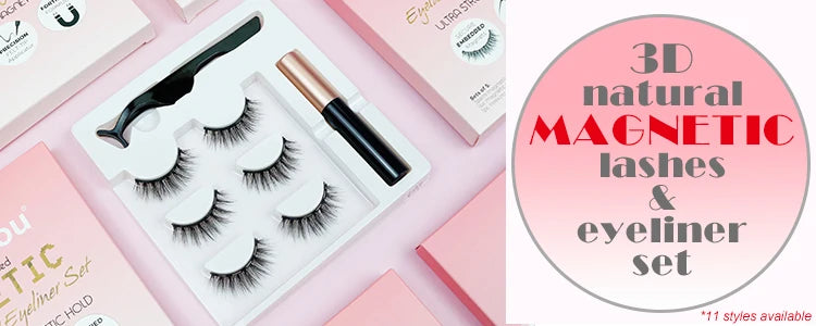Abestyou 11-18mm 20pairs Natural Fake EyeLashes Book Individual Wispy Thick Faux Mink Cat Eye Lashes Makeup Tools