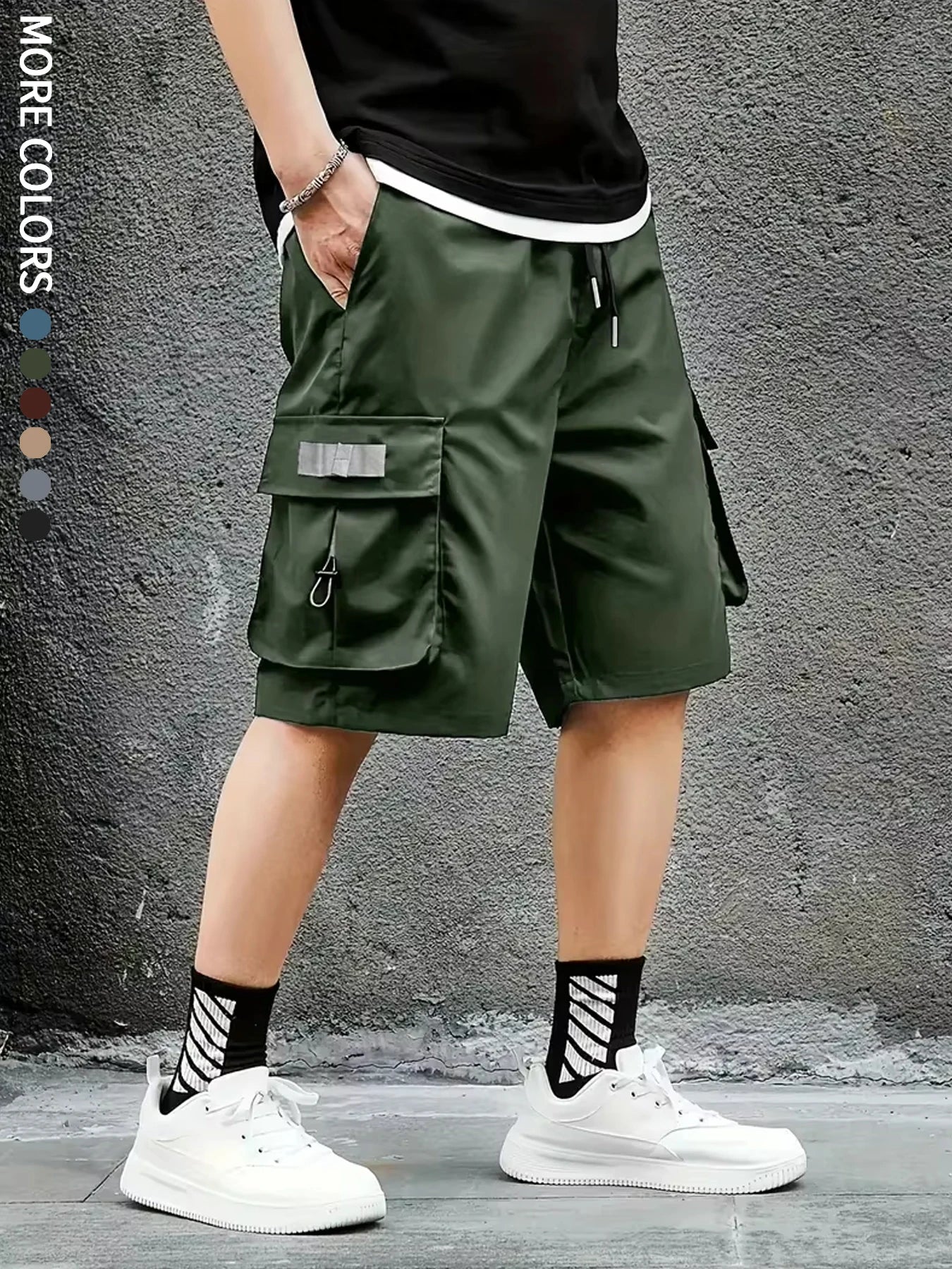 Men's Cargo Shorts, Outdoor, Travel, Casual Sports, Large Pockets, Durable and Comfortable Fabrics, Thin Shorts for Outings 17