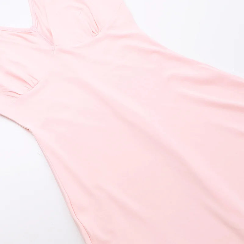 Ladies Summer Ruffle Evening Birthday Party Dress Women Sleeveless Backless Side Slit Long Dresses Clubwear Woman Clothes 2025