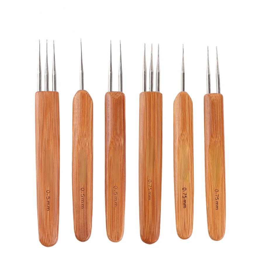 0.5Mm 0.75Mm Dreadlock Needle 1Pcs Crochet Hook For Dread Hair New  Quality Hook Needle For Crochet Braids