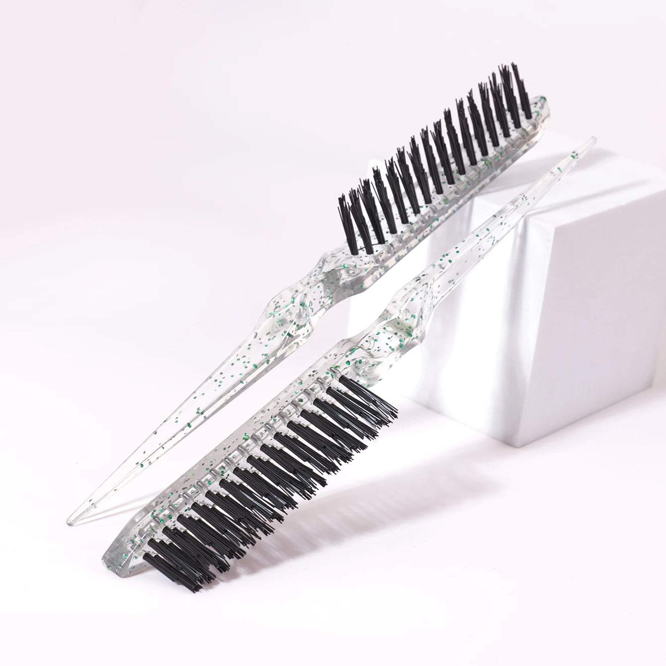1/2/3pcs tear hair brush, resin shiny tear hair brush, mouse tail comb edge brush，Special for real hair wigs
