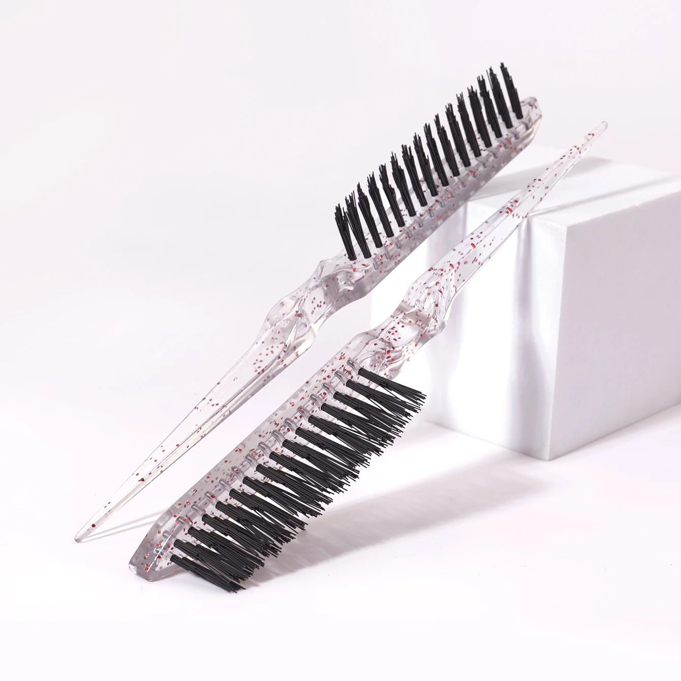 1/2/3pcs tear hair brush, resin shiny tear hair brush, mouse tail comb edge brush，Special for real hair wigs