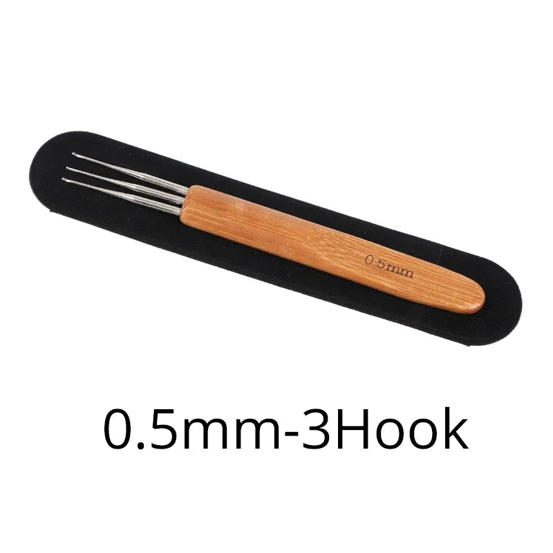 0.5Mm 0.75Mm Dreadlock Needle 1Pcs Crochet Hook For Dread Hair New  Quality Hook Needle For Crochet Braids
