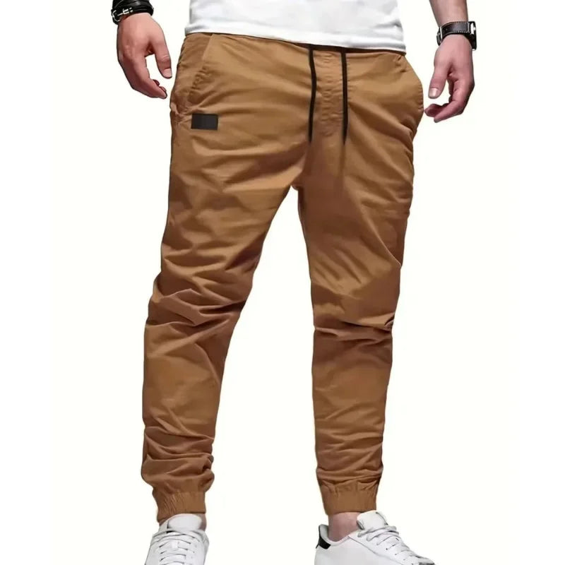 New Cargo Pants Men's Loose Straight sports Clothing Solid color sweatpants Large size Joggers Woven pants Casual Male Trousers