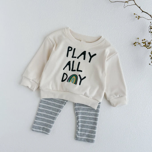 New Baby Suits Baby Boy Clothes Autumn Long Sleeves 2PCS Infant Outfit Kids Girl Tracksuit Top Pants Sets Toddler 0-3 Years