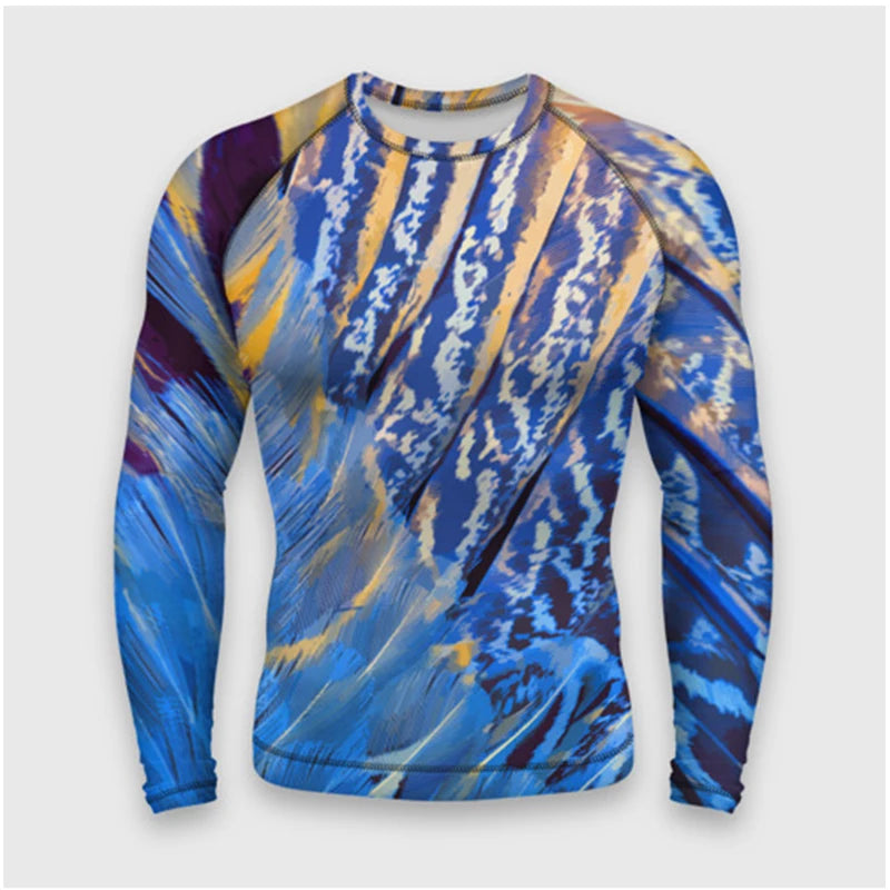 Colorful Graffiti Art Camouflage Men Women Long Sleeved Round Neck 3D Printed Fashionable And Personalized Casual Top T-shirt