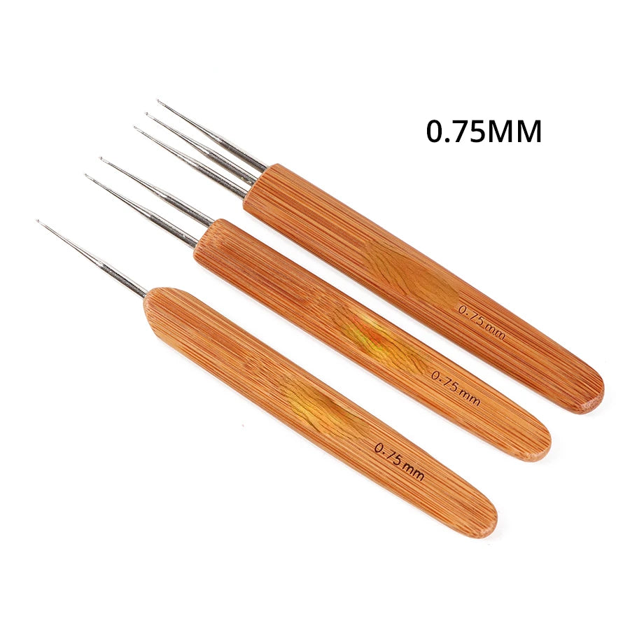 0.5Mm 0.75Mm Dreadlock Needle 1Pcs Crochet Hook For Dread Hair New  Quality Hook Needle For Crochet Braids