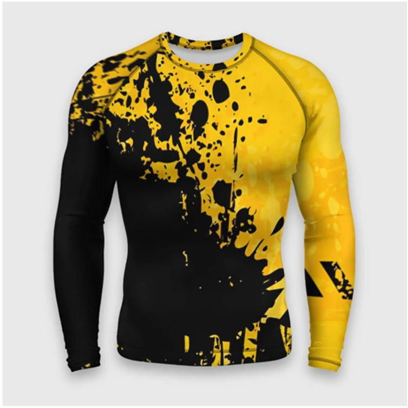 Colorful Graffiti Art Camouflage Men Women Long Sleeved Round Neck 3D Printed Fashionable And Personalized Casual Top T-shirt