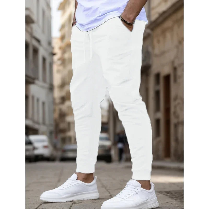 Summer Men's Joggers Ideal for Running Fitness Breathable Sweatpants for Workout Fashion Casual Trousers