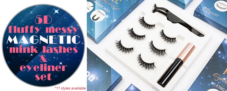 Abestyou 11-18mm 20pairs Natural Fake EyeLashes Book Individual Wispy Thick Faux Mink Cat Eye Lashes Makeup Tools