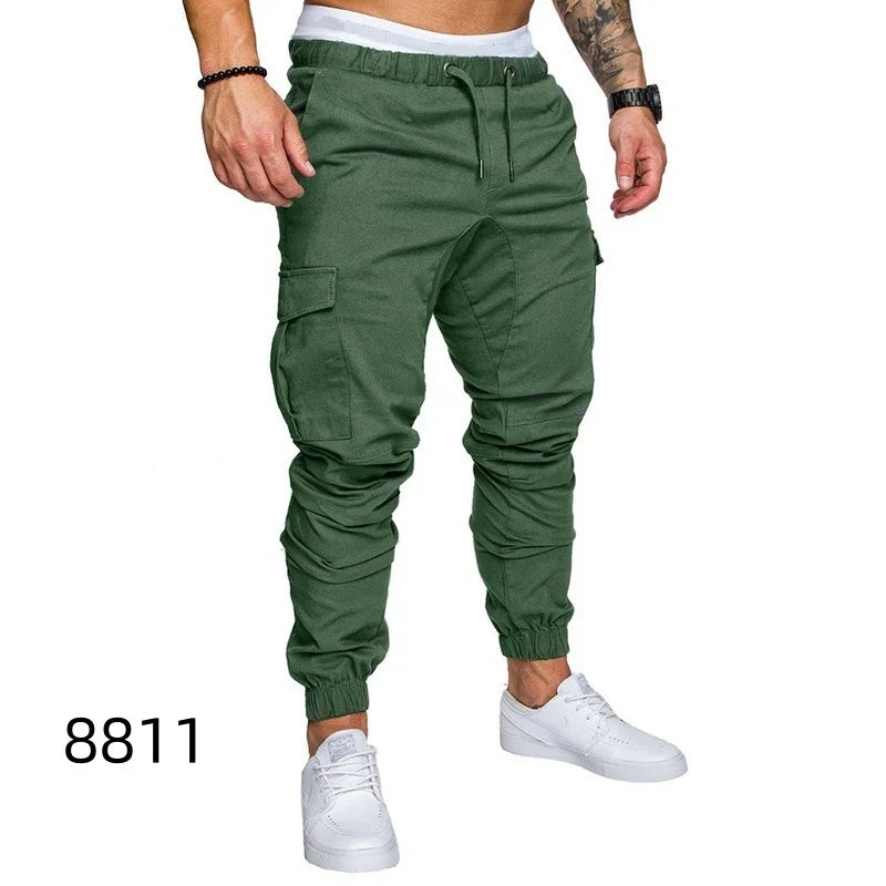 Men's Jogger Sweat Pants Sports Trousers Harem Casual Straight Leg Long Pants Youthful Spring i Color No Brand
