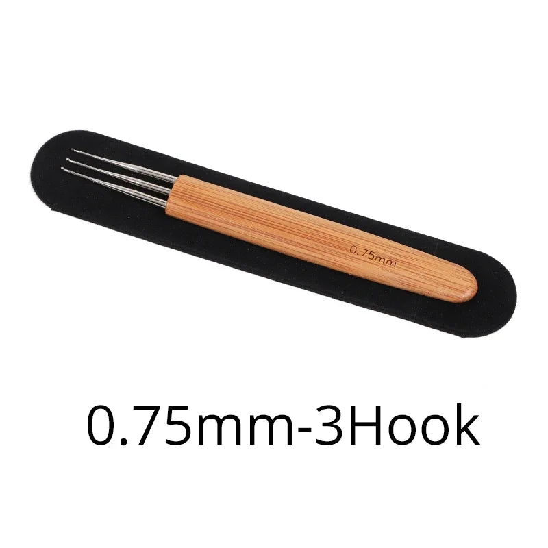 0.5Mm 0.75Mm Dreadlock Needle 1Pcs Crochet Hook For Dread Hair New  Quality Hook Needle For Crochet Braids