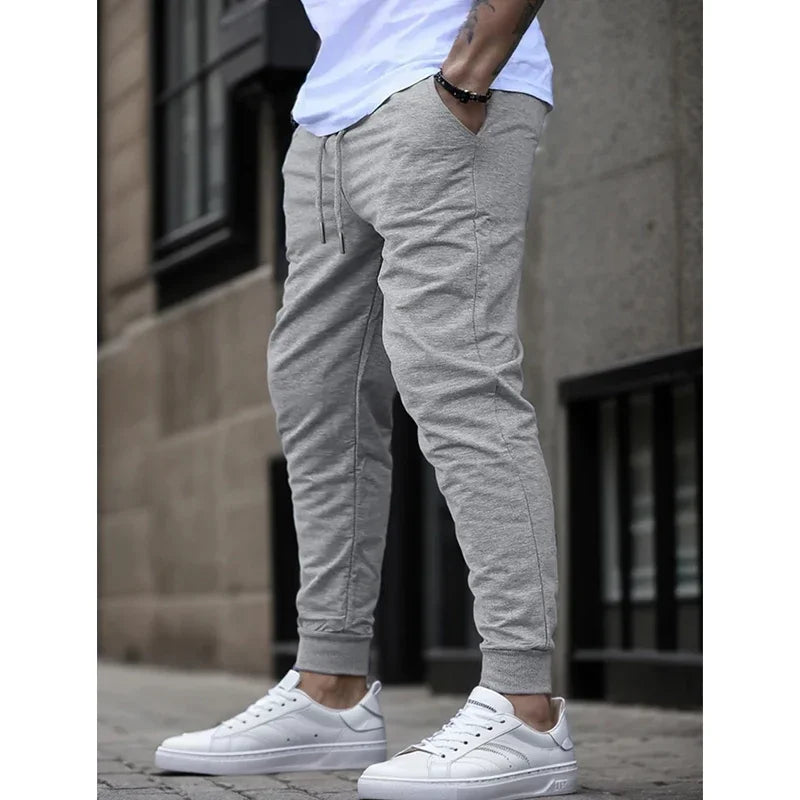 Summer Men's Joggers Ideal for Running Fitness Breathable Sweatpants for Workout Fashion Casual Trousers